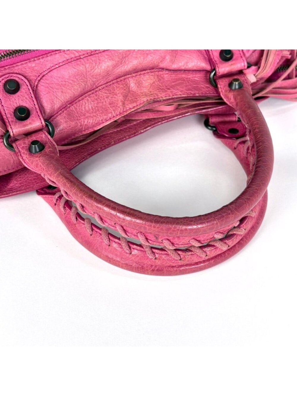 Balenciaga the Town 2-Way Shoulder Bag Classic Leather Pink - Picture 8 of 9